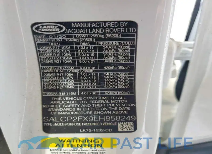 SALCP2FX9LH858249# 13