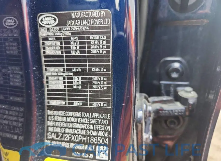 SALZJ2FX0PH186504# 13