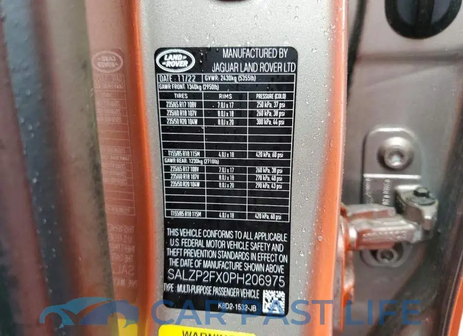 SALZP2FX0PH206975# 13