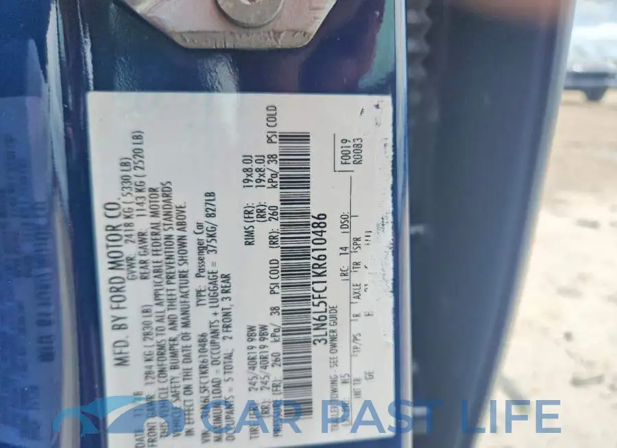 3LN6L5FC1KR610486# 12