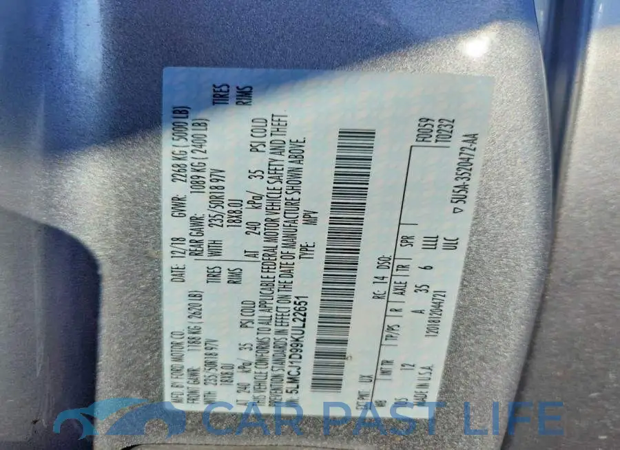 5LMCJ1D99KUL22651# 13