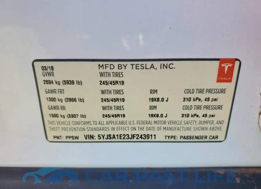 5YJSA1E23JF243911# 12