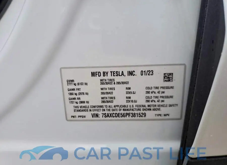7SAXCDE56PF381529# 13
