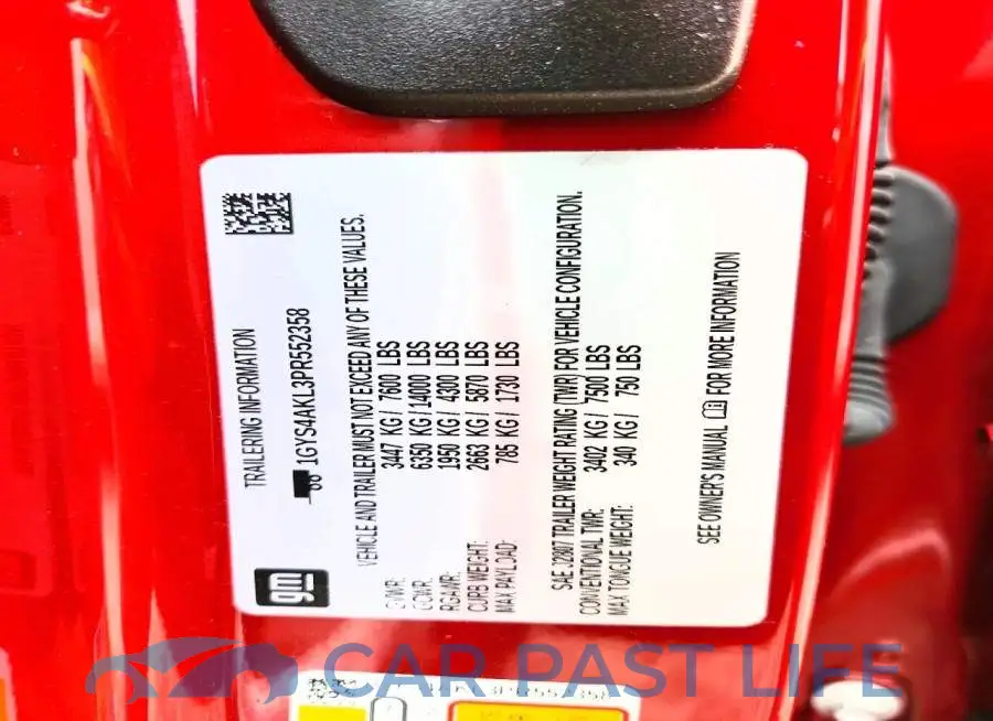 1GYS4AKL3PR552358# 13