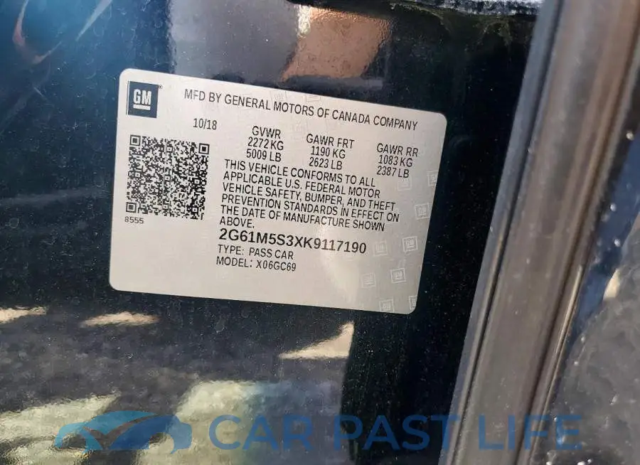 2G61M5S3XK9117190# 12