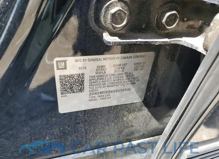 2G61M5S3XK9134586# 12