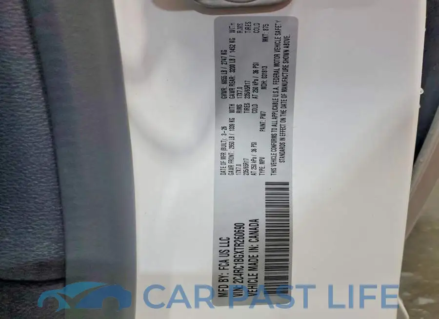 2C4RC1BGXTR260690# 14