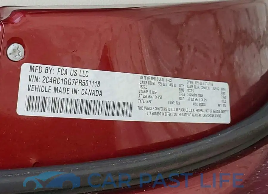 2C4RC1GG7PR501118# 14