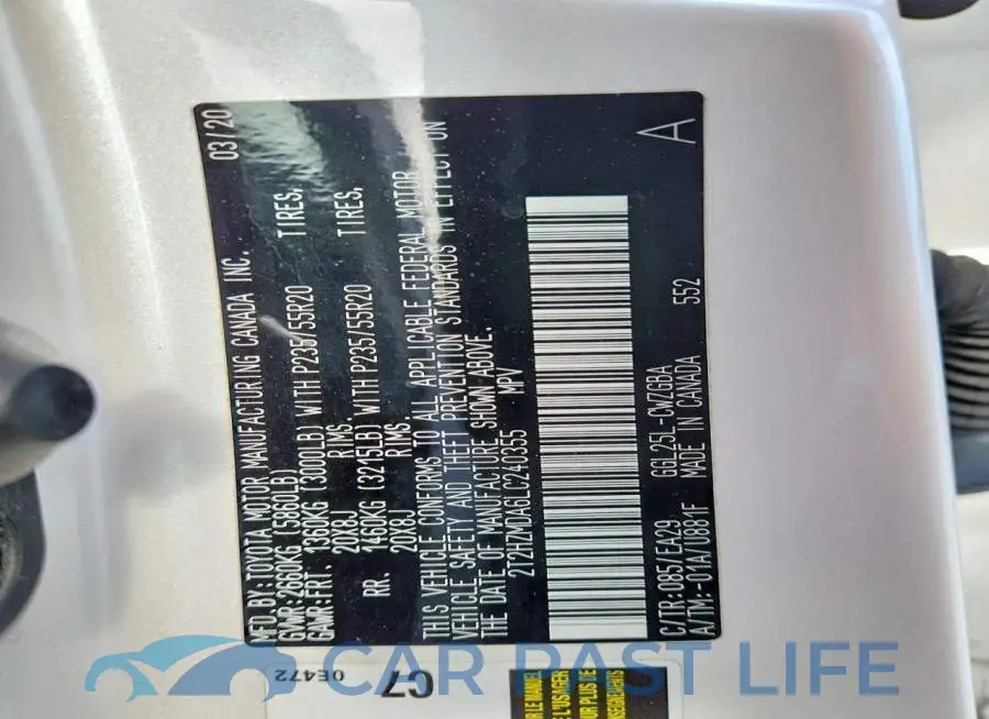 2T2HZMDA6LC240355# 12