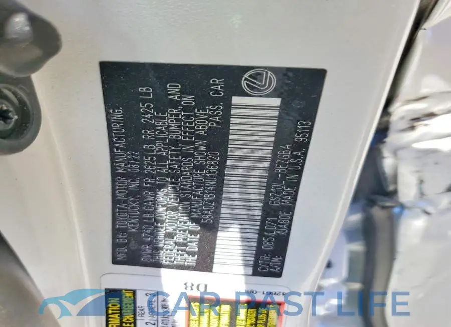 58ADZ1B14NU136820# 12
