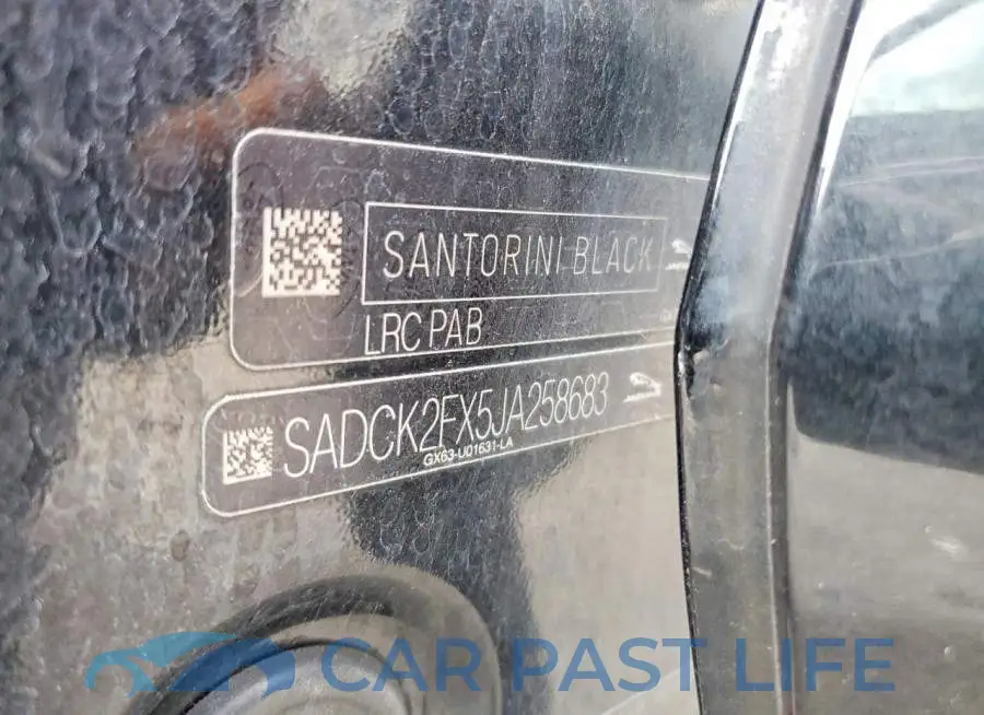 SADCK2FX5JA258683# 13