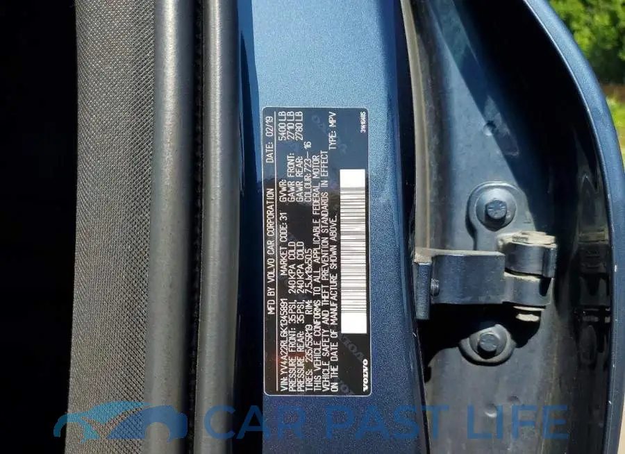 YV4A22RL6K1345891# 13