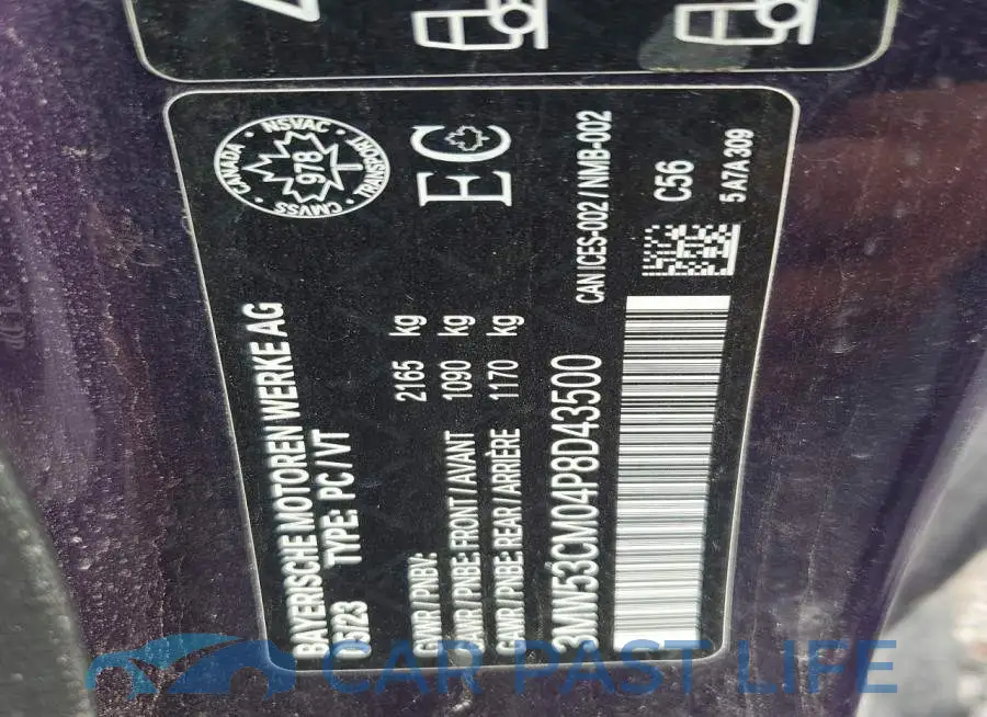 3MW53CM04P8D43500# 12