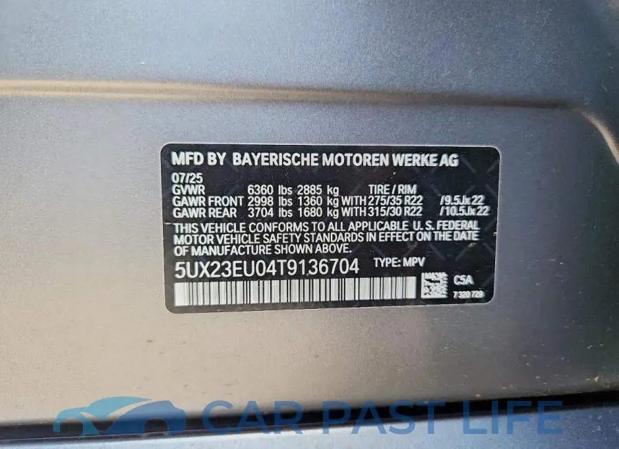 5UX23EU04T9136704# 13