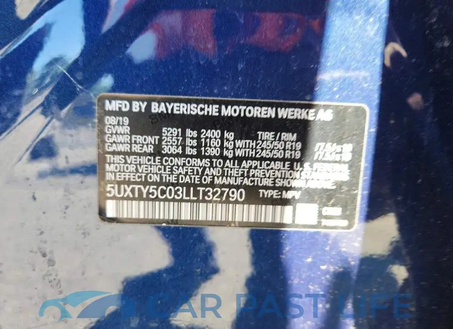 5UXTY5C03LLT32790# 13