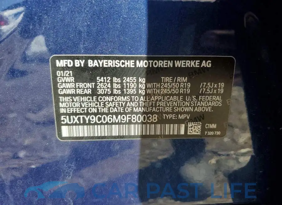 5UXTY9C06M9F80038# 13