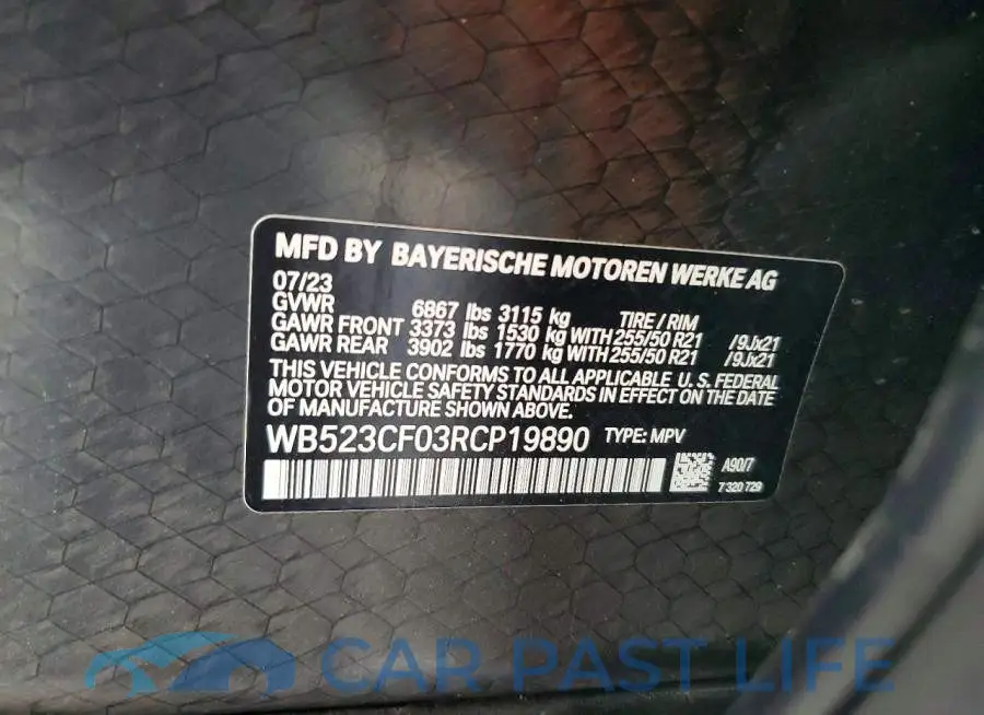 WB523CF03RCP19890# 13