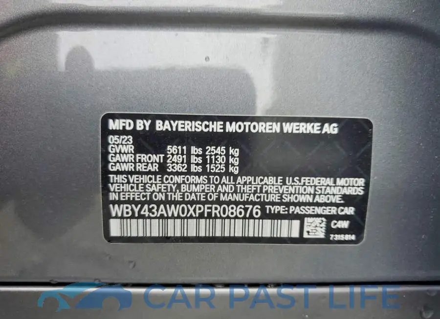 WBY43AW0XPFR08676# 13