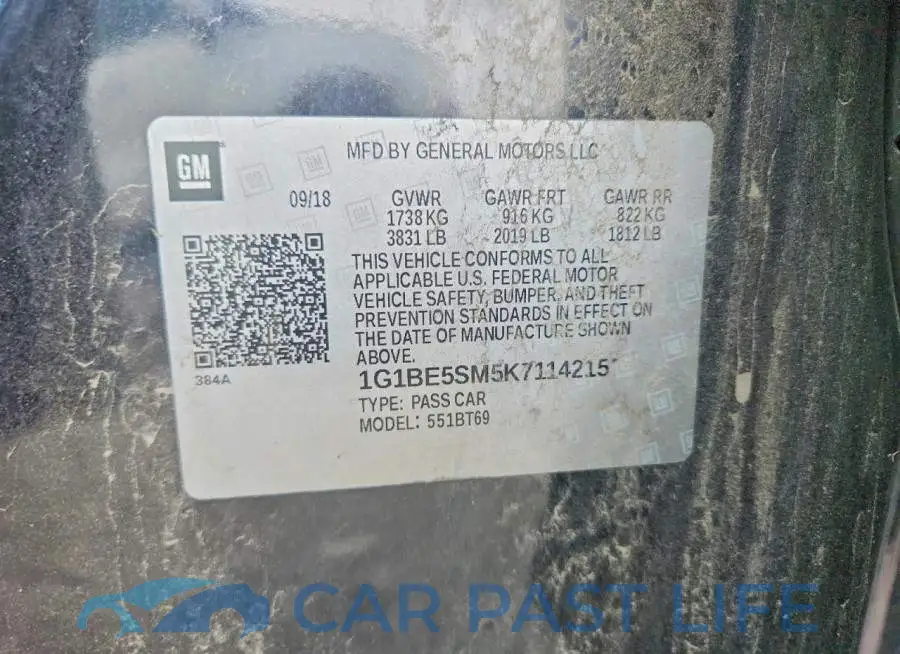1G1BE5SM5K7114215# 12