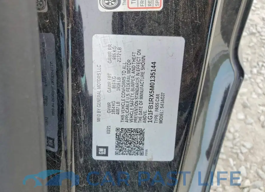 1G1FB1RX5M0135144# 12
