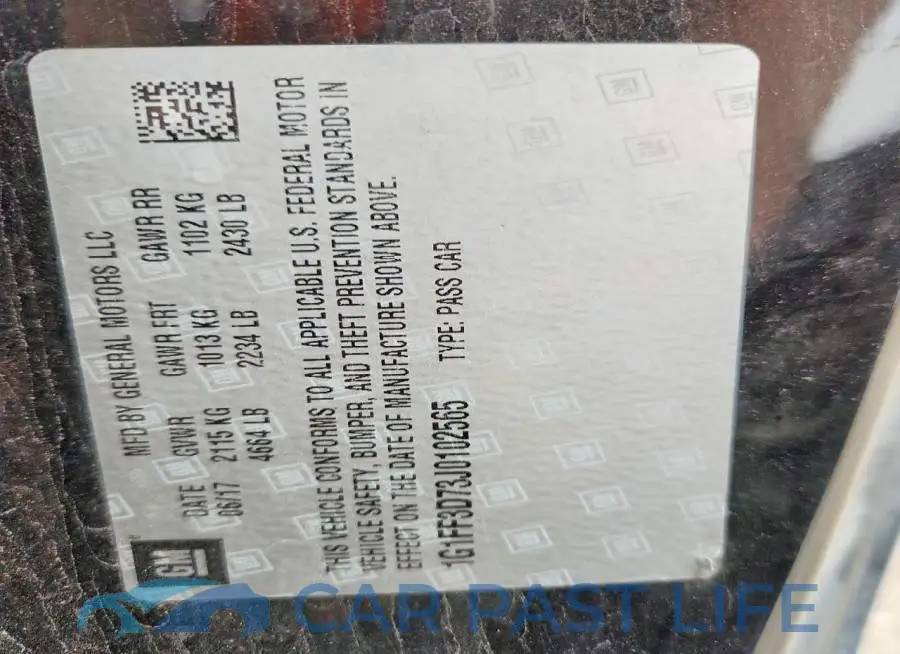 1G1FF3D73J0102565# 12