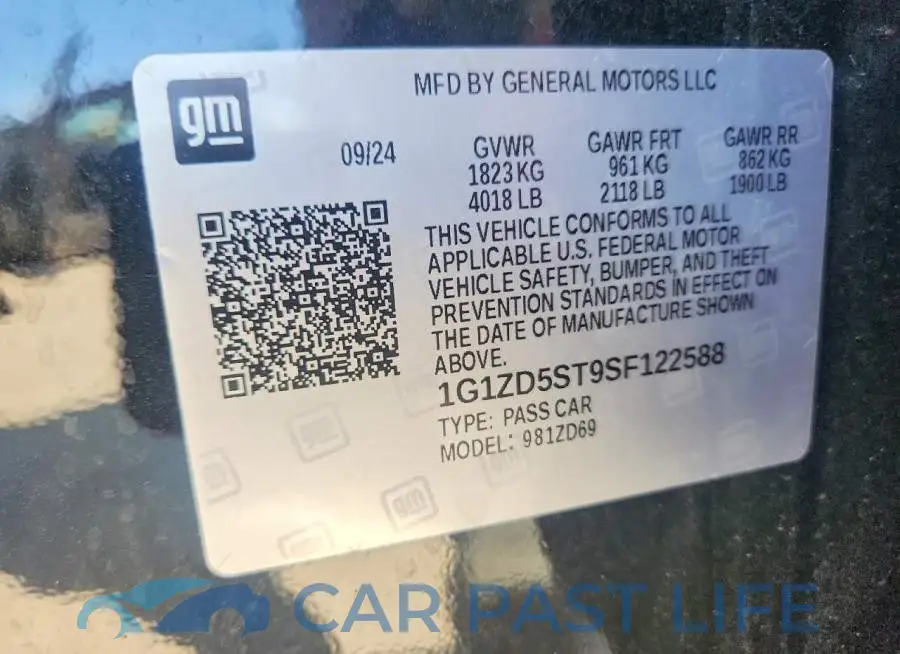 1G1ZD5ST9SF122588# 12
