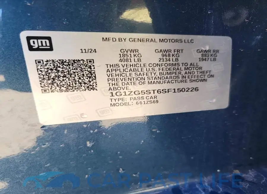 1G1ZG5ST6SF150226# 12