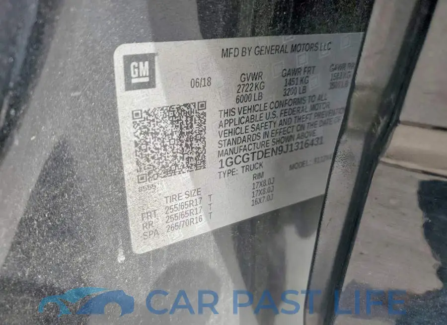 1GCGTDEN9J1316431# 12