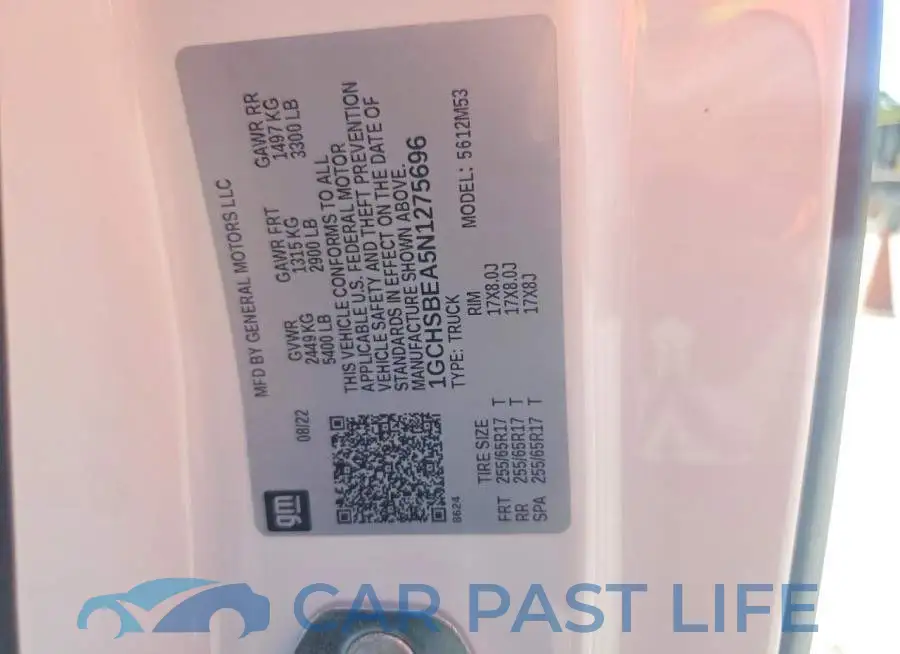 1GCHSBEA5N1275696# 12