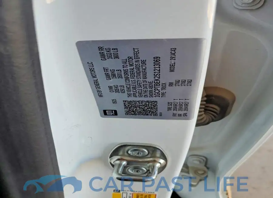 1GCPTBEK2S1213069# 12