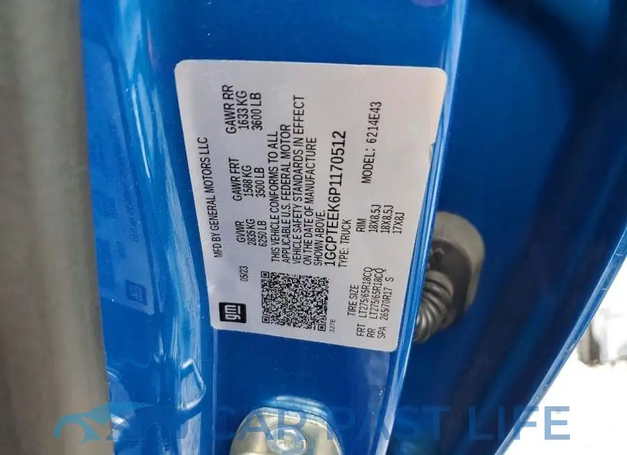 1GCPTEEK6P1170512# 13