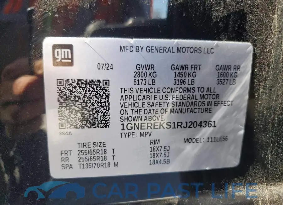 1GNEREKS1RJ204361# 13