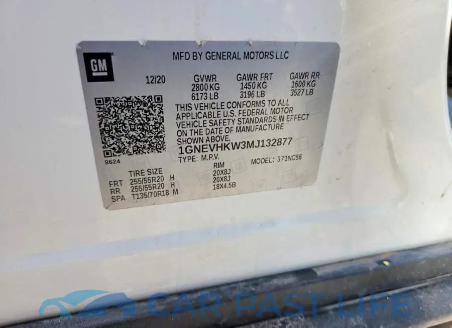 1GNEVHKW3MJ132877# 13