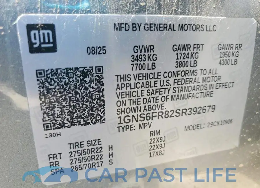 1GNS6FR82SR392679# 13