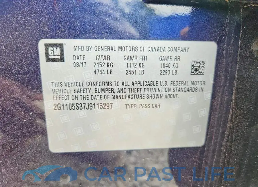 2G1105S37J9115297# 12