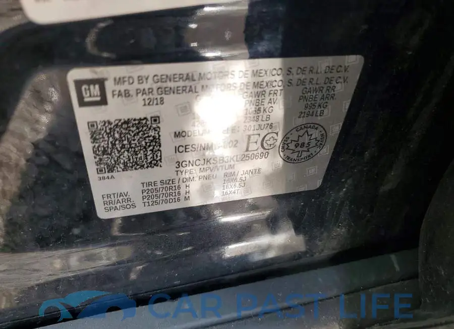 3GNCJKSB3KL250690# 12