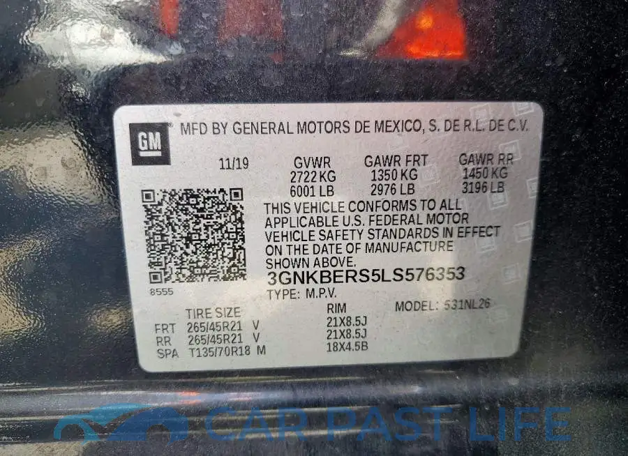 3GNKBERS5LS576353# 13