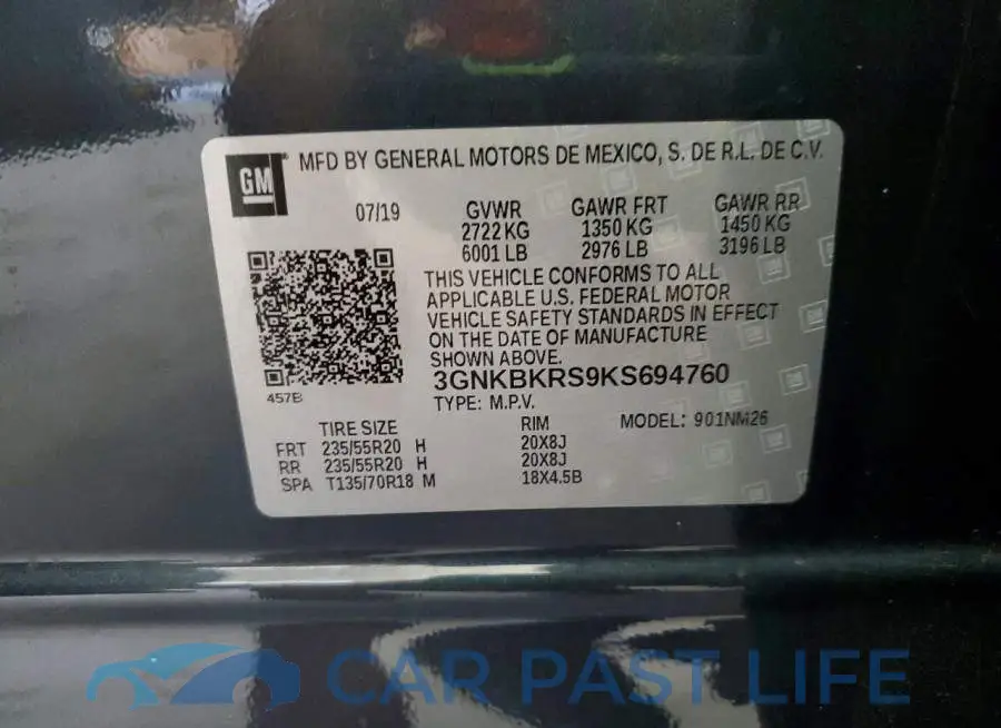 3GNKBKRS9KS694760# 12
