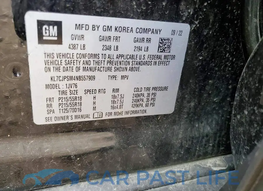 KL7CJPSM4NB557909# 13