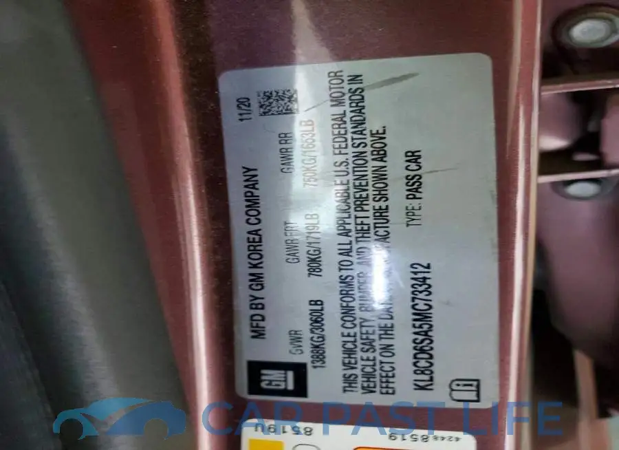 KL8CD6SA5MC733412# 12