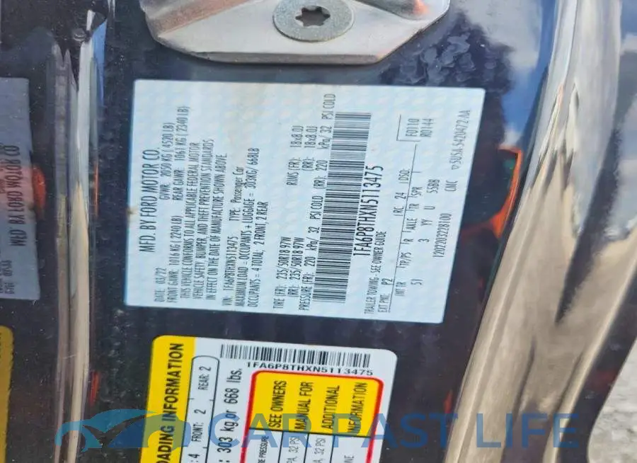 1FA6P8THXN5113475# 12