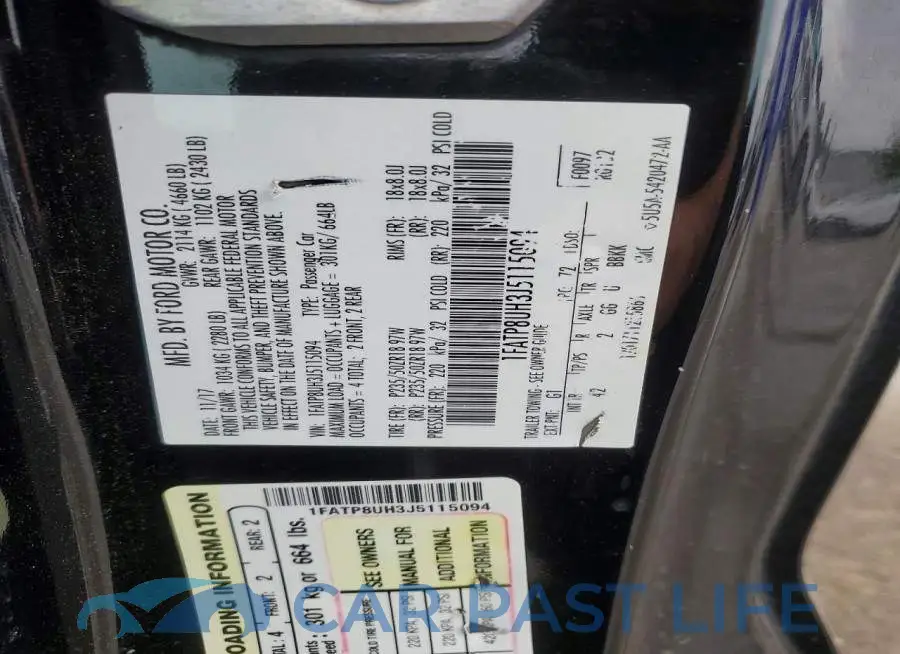 1FATP8UH3J5115094# 12