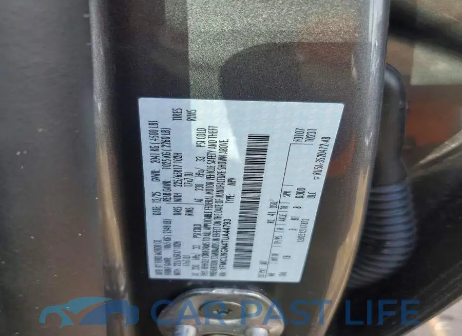 1FMCU9GN4TUA44793# 12