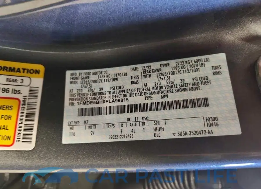 1FMDE5BH0PLA99815# 13