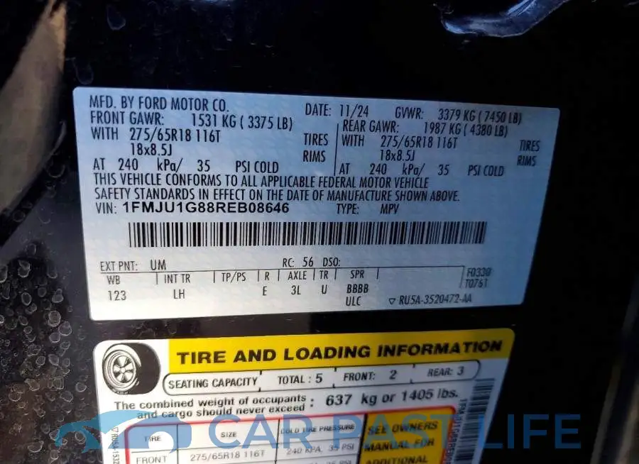 1FMJU1G88REB08646# 13