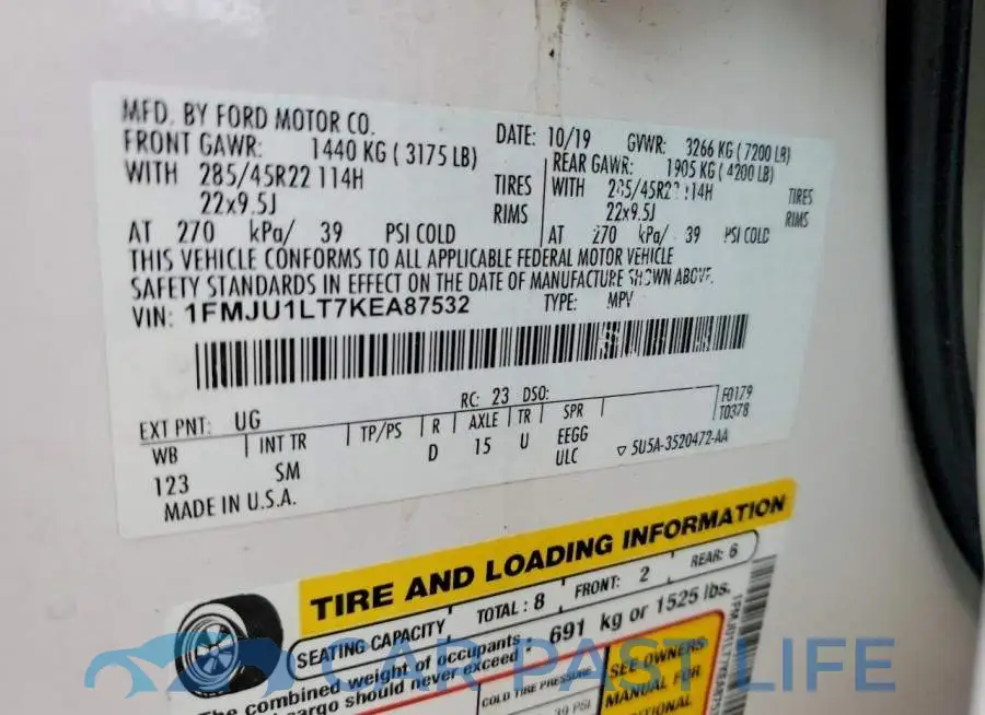 1FMJU1LT7KEA87532# 12