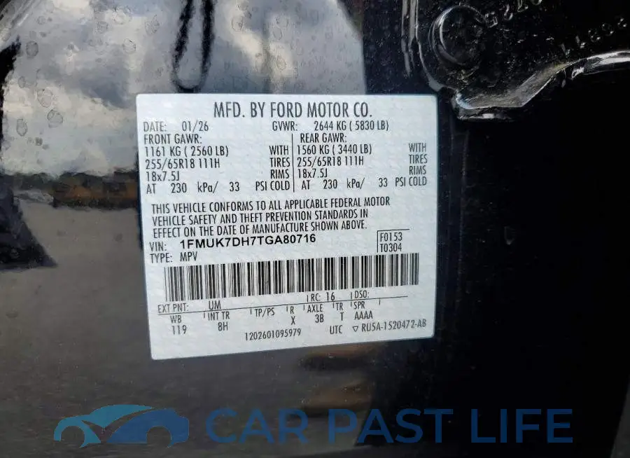 1FMUK7DH7TGA80716# 13
