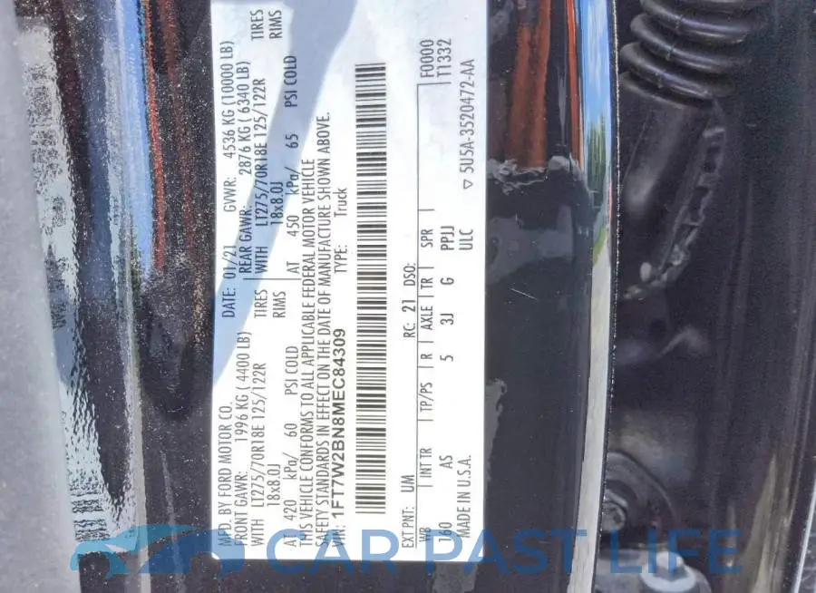 1FT7W2BN8MEC84309# 12