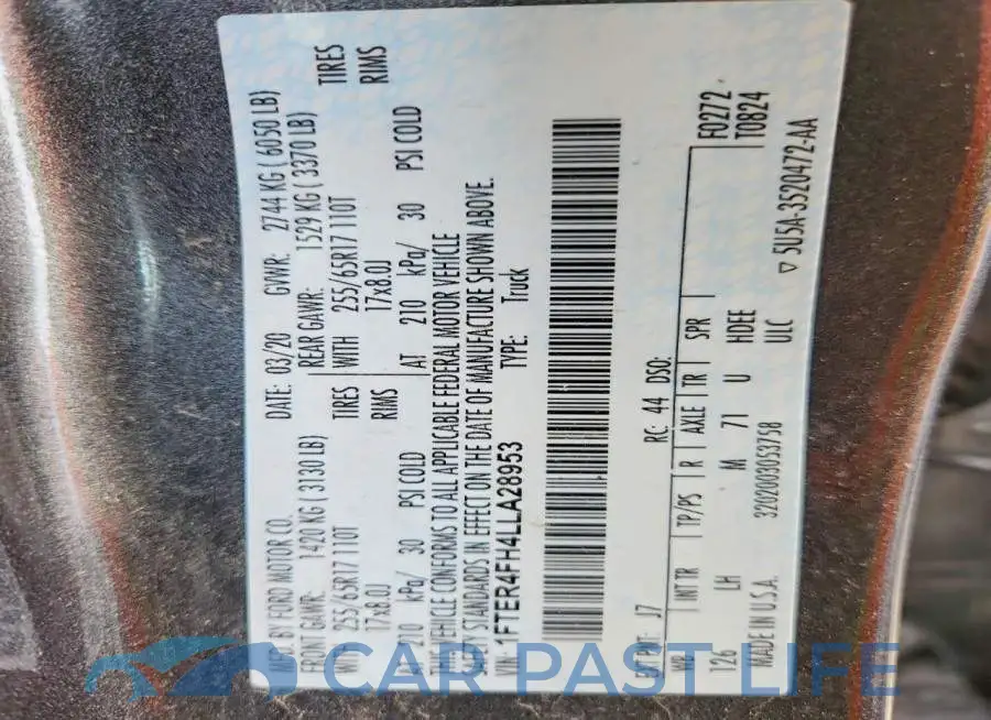 1FTER4FH4LLA28953# 13
