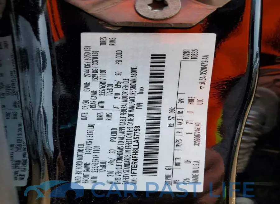1FTER4FH8LLA57758# 12